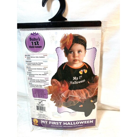 NEW Baby Girl My 1st  Halloween Costume Size 6-12 Months - Picture 1 of 4